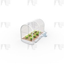 Парник Королевский (каркас + поликарбонат + грядка оцинкованная) длина 2,0м, ширина 1,0м, высота 1,18м