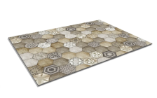 Коврик-дорожка 1,2м SHAHINTEX DIGITAL PRINT Мозаика 14 бежевый