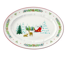Блюдо сервировочное Nordic winter 34,6х24 см