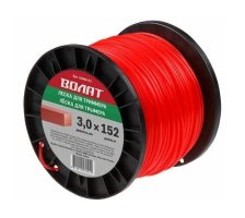 Леска ВОЛАТ 3,0 мм х152 м квадрат