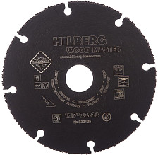 Диск отрезной карбид вольфрамовый 125х22,23х1,8х20 9 Зубьев Hilberg Super Wood TRIO DIAMOND 530125