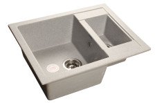 Мойка 610х495(1,5) искусственный камень (310) серый GF-Q610K(F-21)