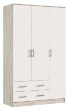 Шкаф 3-х створчатый Кашемир/Дуб крафт серый