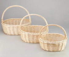 Корзина плетеная 38х29х15,5 см выбеленный