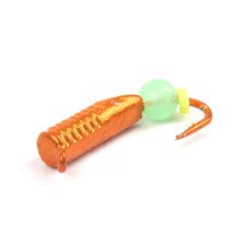 Мормышка вольфрамовая DS Fishing Столбик рифленый d-1.5, 0.3гр (63315.9) цвет оранжевый