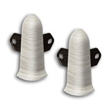 Угол наружный Идеал Классик дуб айсберг с кронштейном 70 мм