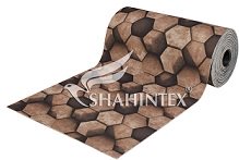 Коврик-дорожка 1,0м SHAHINTEX DIGITAL PRINT Соты 12 коричневый