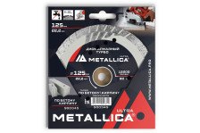 Диск алмазный 125x22,2x2,4x8 турбо с боковой защитой по бетону кирпичу METALLICA Ultra 900345