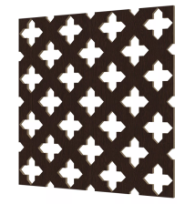 Панель перфорированная HDF "Готика" венге 930х2070х3мм