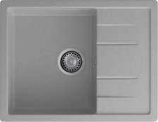 Мойка 650х500 искусственный камень (310) серый GF-Q650L