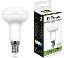 Лампа светодиодная Е14 7W/4000 R50 Feron