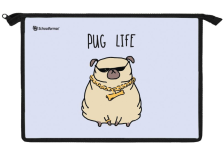 Папка для тетрадей 1 отд А4 Schoolformat Минимал животные пластик, на молнии