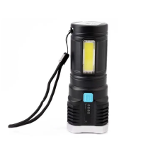 Фонарь UF 15195 LED51525 4В 4LED+COB 3Вт 4 режима Micro USB черный (бокс) аккумулятор