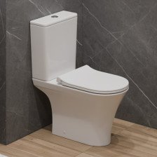 Унитаз Компакт T2334 круговой смыв, безободковый с сиденьем ДП, крепления, арматура