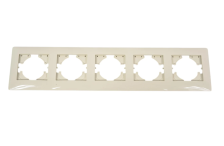 Рамка 5-м С1050-003 бежевый