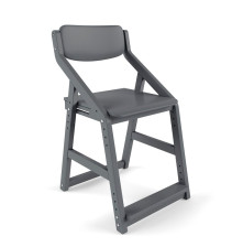 Стул детский регулируемый по высоте Робин Вуд массив березы, цвет серый