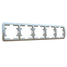 Рамка 5-м Makel/Mimoza 22059 белая горизонтальная