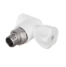 Кран для радиатора полипропиленовый D25x3/4 (угловой) Vekplast