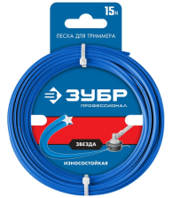 Леска триммерная ЗУБР Профессионал 2,0мм 15м звезда