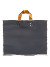 Пакет с петлевой ручкой черный 40х31х8см 80мкм однотонный 10790747