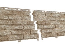 Сайдинг цокольный Стоун-хаус кварцит светло-бежевый (0,23х2) Ю-пласт