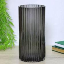 Ваза стеклянная 12х25 см GREY GlASS