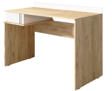 Стол письменный Джамп Дуб вотан/ Белый глянец