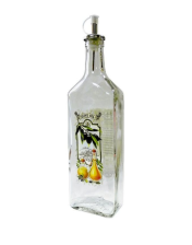 Бутылка для масла 0,5 л с пластиковым дозатором пряные травы 626-409