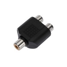 Переходник 1 гнездо RCA-2 гнездо RCA (14-0422)