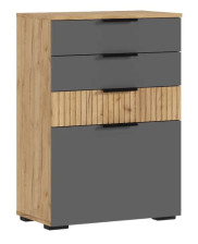 Комод Роджина (600) Дуб крафт/Графит