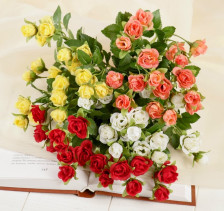 Букет Розочки кустовые мини 21см микс 4642725