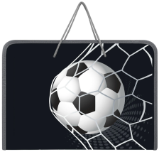 Папка для труда А4 1 отд Пифагор Ball kick на молнии, с ручками
