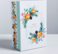 Коробка подарочная Happy New Year 26х17х10 см 4432508