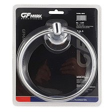 Полотенцедержатель кольцо GFmark с универсальным крепежом, хром 1104