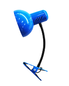 Светильник-прищепка HT 2077C E27 60W 220V голубая лазурь