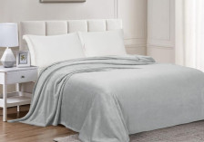 Плед велсофт в чемодане Virginia 002-ODN серый Cleo Размер: 180х200