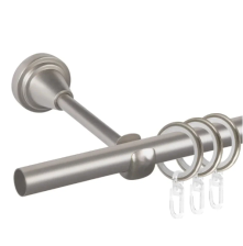 Карниз Грейс 1-рядный D19 (труба гладкая) Сатин 1,6м