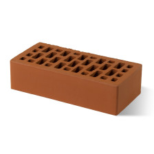 Кирпич лицевой одинарный красный BRAER