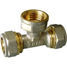 Тройник 16х1/2"х16 ц/ш/ц Frap