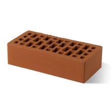 Кирпич лицевой одинарный красный BRAER