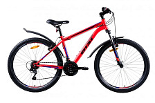 Велосипед горный Aist Quest 21 скорость, стальная рама 20",красно-синий ( 26")