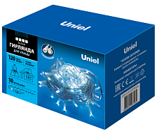 Гирлянда Uniel ULD-S1000-120/TWK IP67 10м белый мерцающая уличная ш/к87182