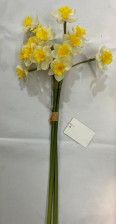 Цветок искуственный Нарциссы 50см белые 993-0592