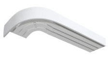 Карниз шинный, 3-х рядный, белый, Эскар 1,6м (290008160)