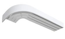 Карниз шинный, 3-х рядный, белый, Эскар 1,6м (290008160)