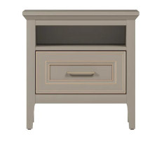 Тумба прикроватная "Классик" KOM1S Глиняный серый