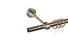 Карниз Грейс 1-рядный D16 (труба гладкая) Золото антик 1,4м