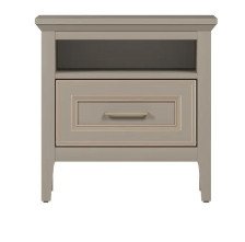 Тумба прикроватная "Классик" KOM1S Глиняный серый