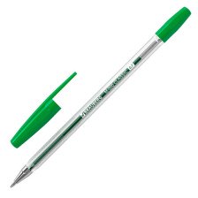 Ручка шариковая зеленая 0,7 мм Brauberg M-500 CLASSIC корпус прозрачный