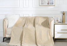 Плед велсофт в атласной ленте Coletta 180х200 CL HOME 003-COL/LA